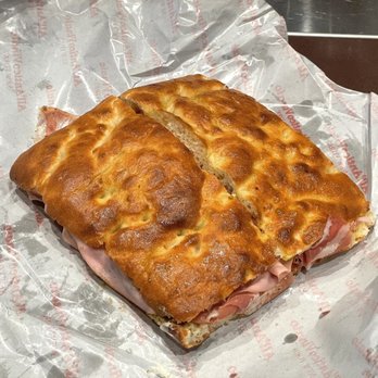 All’Antico Vinaio - The "La Paradiso" with prosciutto crudo added by me. Enough for two. Crunchy focaccia & delicious contents. - Italian Near Me - New York, New York All’Antico Vinaio - The "La Paradiso" with prosciutto crudo added by me. Enough for two. Crunchy focaccia & delicious contents. - Italian Near Me - New York, New York