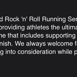 Rock and Roll Marathon Series - Well THIS is certainly a fucking LIE ‍ Just sayin...