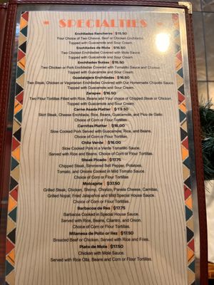 Menu photo 2 La Fe Mexican Grill Lancaster, CA