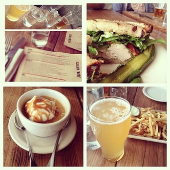 Gjelina - Lunch time! Tuna sandwich, beer and only thee most amazing desert in the world.. No big deal.-  IG: Shoegal525 - New American Near Me - Venice, California