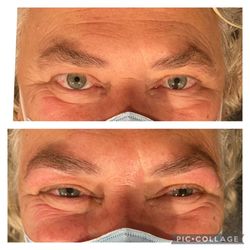 Enchanted Rose Spa - Brow shape before and after