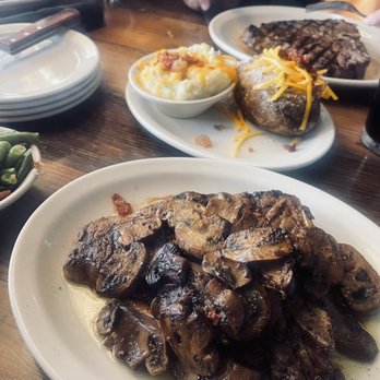 Texas Roadhouse - R one steak with mushrooms - Barbeque Near Me - Rialto, California