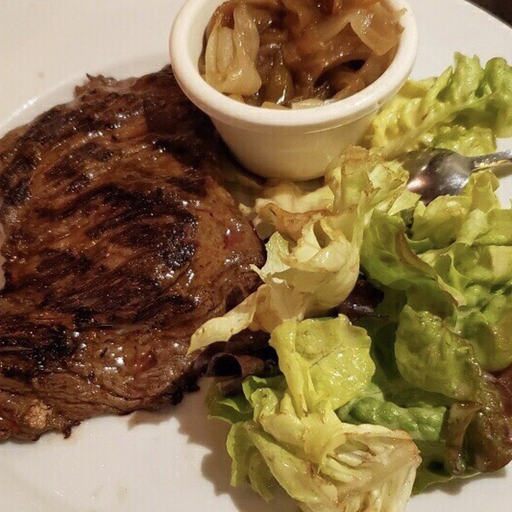 Bistro Dupleix - Skirt steak with frites (somewhat authentic entree) ~not bad! - Brasseries Near Me - Paris, 75