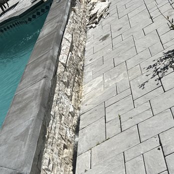 Melnel - Collapsing pool . Built by melnel pool construction. - Patio Coverings Near Me