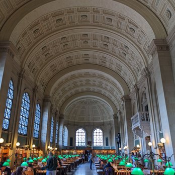 Boston Public Library - Bates Hall study room with plug-ins - Libraries Near Me - Boston, Massachusetts Boston Public Library - Bates Hall study room with plug-ins - Libraries Near Me - Boston, Massachusetts
