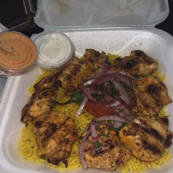 Al-basha - Grilled Chicken Kabab Plate - Hookah Bars Near Me - Charlotte, North Carolina