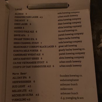 Hot Tin - The menu - Cocktail Bars Near Me - New Orleans, Louisiana