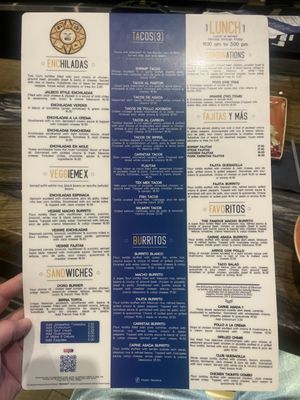 Menu photo 5 Azteca D'Oro Mexican Restaurant West Colonial Orlando, FL