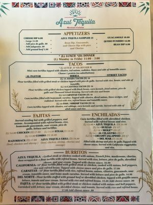Menu photo 7 Azul Tequila Springdale, AR