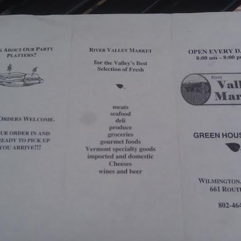 River Valley Market - Menu 1 - Grocery Near Me - Wilmington, Vermont River Valley Market - Menu 1 - Grocery Near Me - Wilmington, Vermont