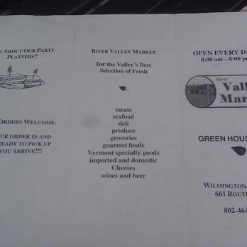 River Valley Market - Menu 1 - Grocery Near Me - Wilmington, Vermont