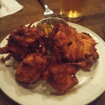 Max's Trumbull Kitchen - Rock Shrimp and Sweet Potato Fritters - out of this world! - New American Near Me - Hartford, Connecticut