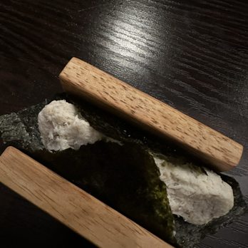 Akashiro - Blue crab hand roll. Was supposed to have been dressed/ seasoned but not good at all. - Sushi Bars Near Me - Fullerton, California Akashiro - Blue crab hand roll. Was supposed to have been dressed/ seasoned but not good at all. - Sushi Bars Near Me - Fullerton, California