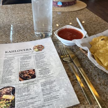 Kahlovera Bar & Grill - Menu and chips/salsa - Mexican Near Me - Cary, North Carolina Kahlovera Bar & Grill - Menu and chips/salsa - Mexican Near Me - Cary, North Carolina