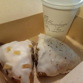 Snapdragon Tea - Latte, (seasonal) pumpkin and ginger scone, blueberry lemon scone - Coffee & Tea Near Me - Albuquerque, New Mexico