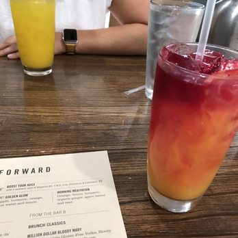 First Watch - Morning meditation fresh juice (red) and golden glow juice (yellow) - Breakfast & Brunch Near Me - Orlando, Florida First Watch - Morning meditation fresh juice (red) and golden glow juice (yellow) - Breakfast & Brunch Near Me - Orlando, Florida