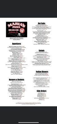 Menu photo 4 Maria's Pizza Colona, IL