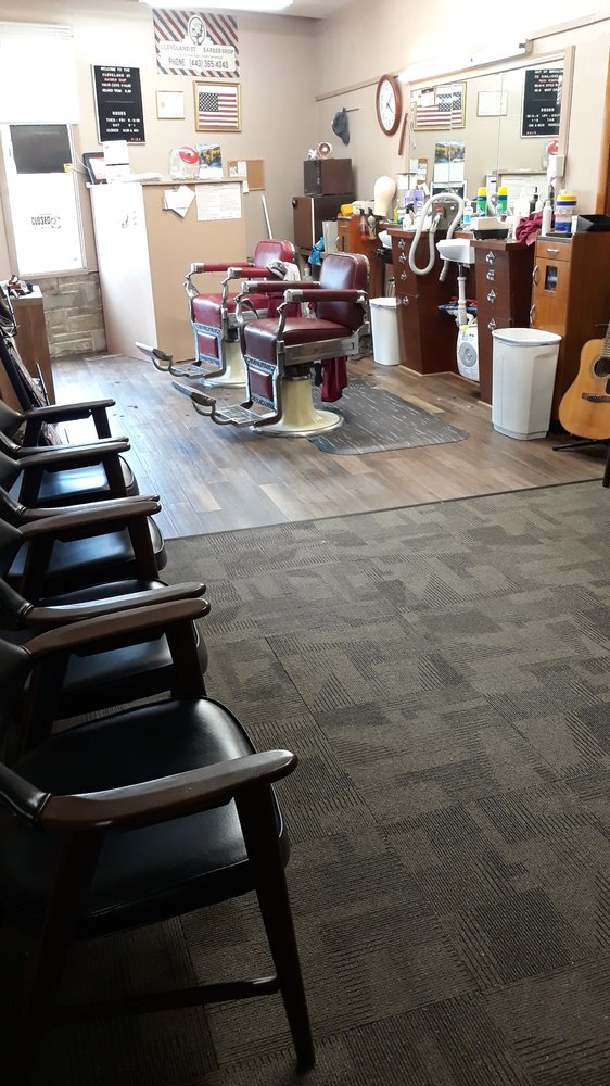 Cleveland Street Barber Shop Logo