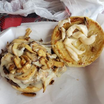 Buckeye Express Diner - Mushroom swiss burger - American Near Me - Bellville, Ohio Buckeye Express Diner - Mushroom swiss burger - American Near Me - Bellville, Ohio