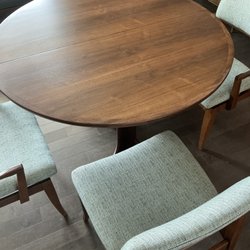 O'harro Furniture Repair - Refinished table and repaired chairs.