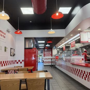 Five Guys - Inside - Burgers Near Me - Pasadena, California