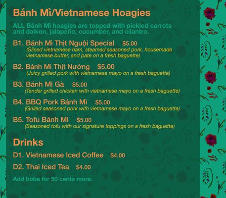 Menu photo 2 Cafe Hai Van Philadelphia, PA