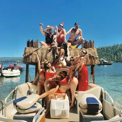 Lake Tahoe Tiki Boat