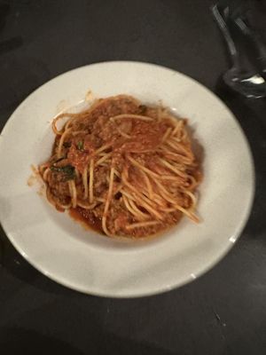 Photo of Avanzare Italian Dining - Springfield, MO, US. Spaghetti in meat sauce