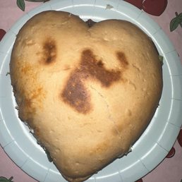 a heart shaped pastry