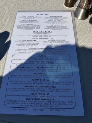 Menu photo 2 Marisol Pismo Beach, CA