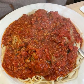 Souvlaki House - Build your own. Linguini with bolognese sauce with meat balls - Pizza Near Me - Ithaca, New York