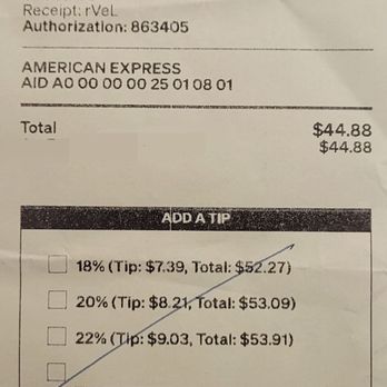 Kuba Kitchen - Final receipt asking for another tip - Cuban Near Me - Miami, Florida Kuba Kitchen - Final receipt asking for another tip - Cuban Near Me - Miami, Florida