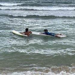 Mikes Surf School - Heading out with Mike