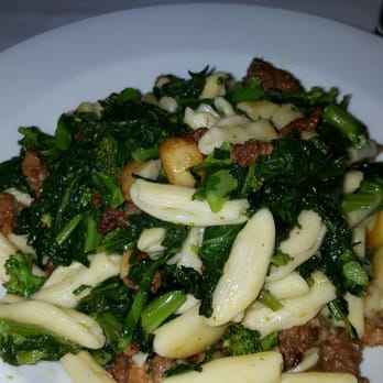 Enzo's - Cavatelli with Broccoli Rabe and Spicy Italian Sausage (to die for) - Italian Near Me - Bronx, New York Enzo's - Cavatelli with Broccoli Rabe and Spicy Italian Sausage (to die for) - Italian Near Me - Bronx, New York