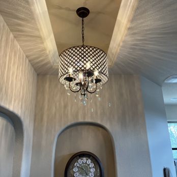 KJW Electric - Foyer Crystal chandelier - Electricians Near Me - Fredericksburg, Texas KJW Electric - Foyer Crystal chandelier - Electricians Near Me - Fredericksburg, Texas