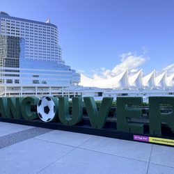 The sign nearby for a photo op