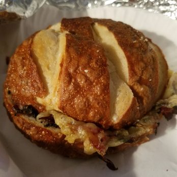 The Original John's Deli - Pastrami and cheese on a pretzel roll - Delis Near Me - Brooklyn, New York The Original John's Deli - Pastrami and cheese on a pretzel roll - Delis Near Me - Brooklyn, New York