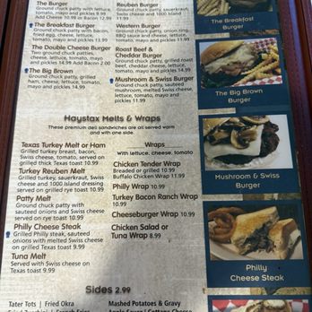 Greg’s Haystax Restaurant - Menu - Comfort Food Near Me - Umatilla, Florida