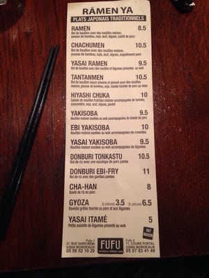 Menu photo 6 Fufu Bordeaux, 33 Menu photo 6 Fufu Bordeaux, 33