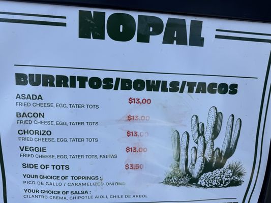 Menu photo 1 Taqueria Nopal Northridge , CA Menu photo 1 Taqueria Nopal Northridge , CA