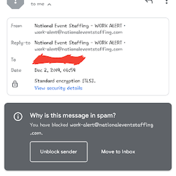 National Event Staffing - STILL receiving unauthorized emails. Oh, Janice, where are you...? - Employment Agencies Near Me - Los Angeles, California National Event Staffing - STILL receiving unauthorized emails. Oh, Janice, where are you...? - Employment Agencies Near Me - Los Angeles, California