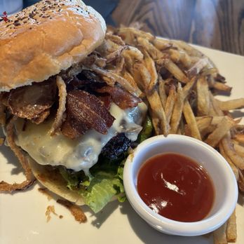 Local Goat - TN Whiskey Glazed Burger* - New American Near Me - Pigeon Forge, Tennessee