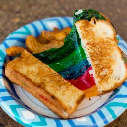Rainbow Grilled Cheese (@miguelmoralesphotography on Instagram) Rainbow Grilled Cheese (@miguelmoralesphotography on Instagram)