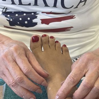 SUN NAILS SPA & LASH - Massage! Just when I thought it was over, she brings over bags full of wax for my feet. - Nail Salons Near Me - Roy, Utah