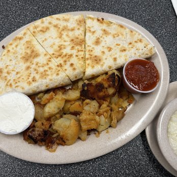 American Waffle House - Breakfast Quesadilla w/ side of Grits - American Near Me - Seaford, New York American Waffle House - Breakfast Quesadilla w/ side of Grits - American Near Me - Seaford, New York