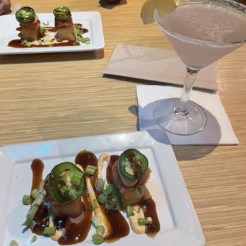 Canoe House - Spicy Tuna on Crispy Rice, Lavender Lemon Drop - Hawaiian Near Me - South Pasadena, California