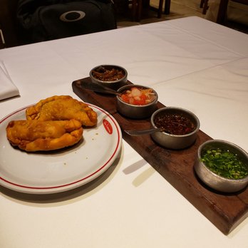 La Estancia Asador Criollo - complimentary empanada and sauces - Barbeque Near Me - Buenos Aires, C