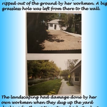 The Home Shop - We admit to having a pool, but we did not do $2700 worth of landscaping damage. This was done in part by her own workmen. See pic for detail - Property Management Near Me - Las Vegas, Nevada The Home Shop - We admit to having a pool, but we did not do $2700 worth of landscaping damage. This was done in part by her own workmen. See pic for detail - Property Management Near Me - Las Vegas, Nevada