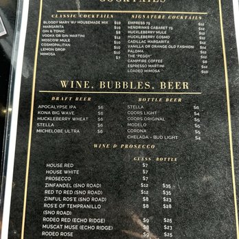 Nic’s Corner Bistro - Drinks - Breakfast & Brunch Near Me - Echo, Oregon