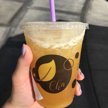 Cha For Tea - Mango green tea half sweetened - Coffee & Tea Near Me - Irvine, California Cha For Tea - Mango green tea half sweetened - Coffee & Tea Near Me - Irvine, California